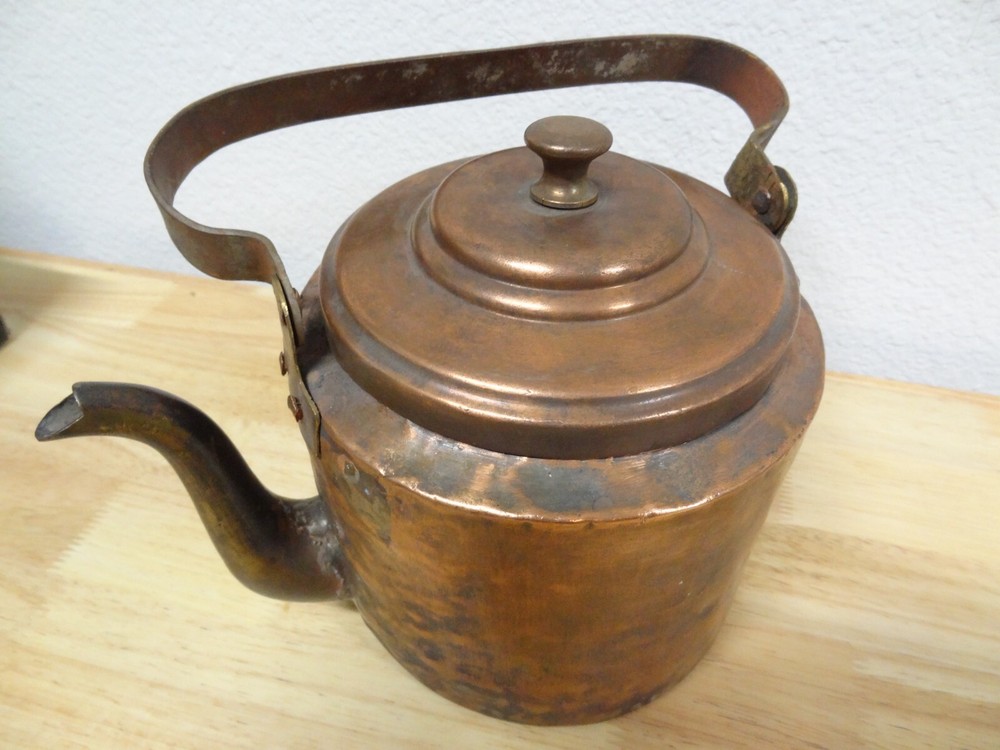 VINTAGE RUSSIAN COPPER POT KETTLE