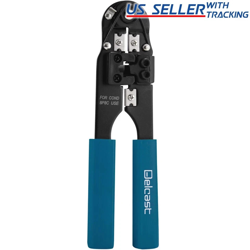 RJ45 Network Cable Crimper Crimping Pliers Cat5 Ethernet LAN Networking Tool