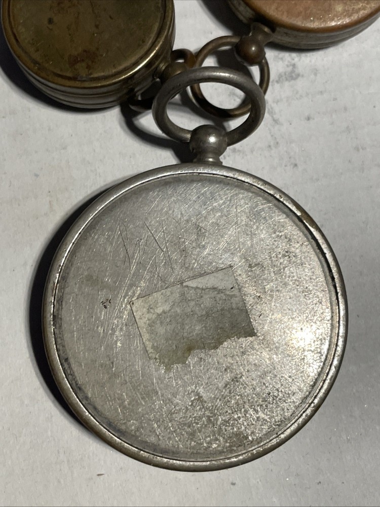 3 Mixed Vintage Compass Brass Made In Germany