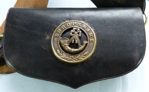 BRITISH ARMY SHROPSHIRE REGIMENT POUCH BELT