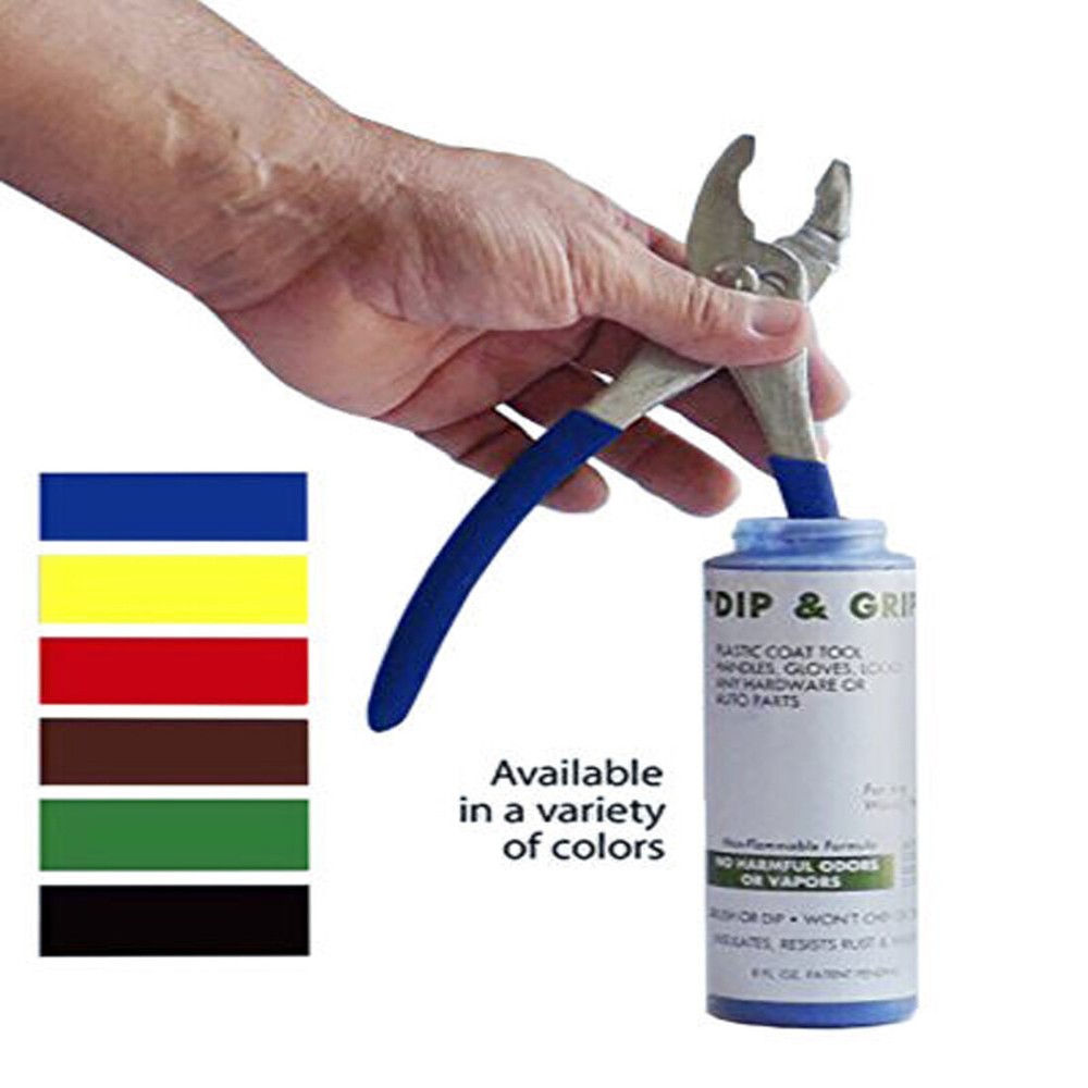 Dip and Grip Rubberized Plastic Coating (White) 8 fl. oz.
