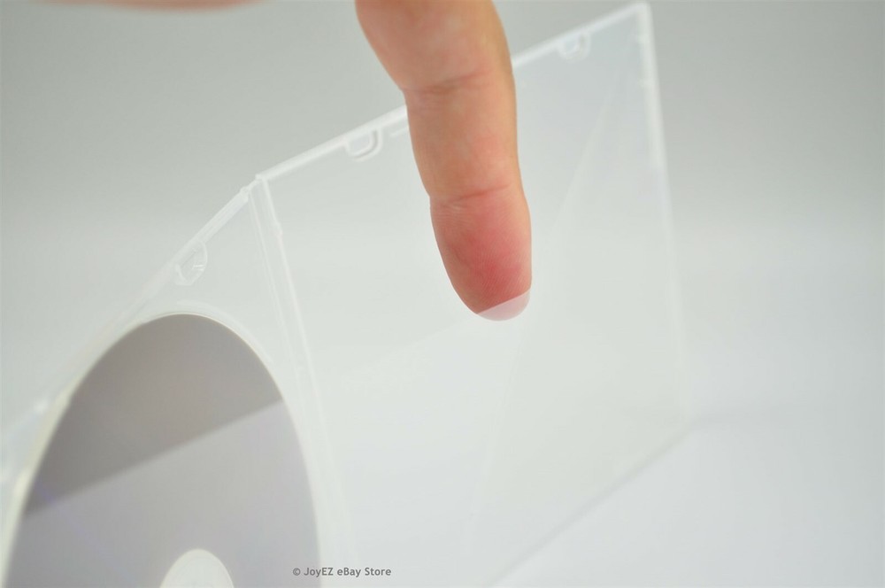 100 Clear 5.2mm Single CD DVD R CDR DVDR Disc PP Poly Plastic Case Outer Sleeve