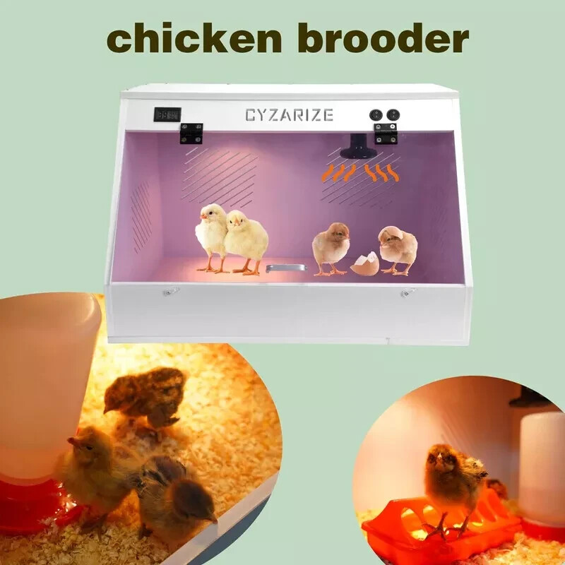 Chicken Brooder Box Chick Brooding Box with Heat Lamp (Holds 12-18 Chicks) NEW!