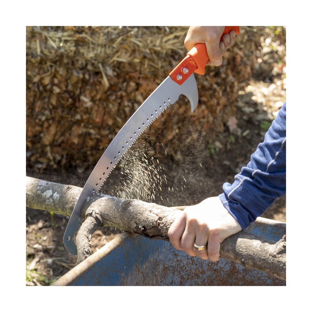 21ft reach compact extension pole & saw for tree trimming / 3-in-1 system/pru...