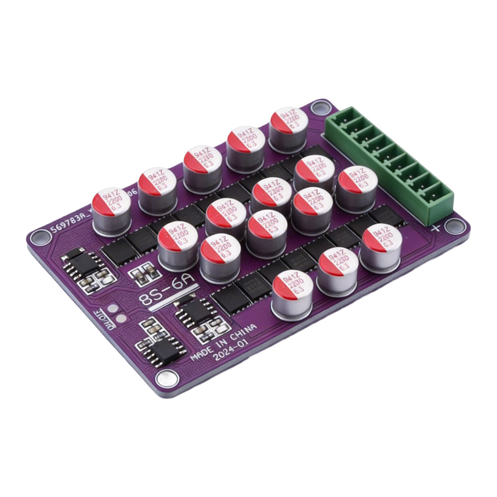 Lithium Battery Equalizer Board 6A Max Balancing Current 2.5V 4.4V Support