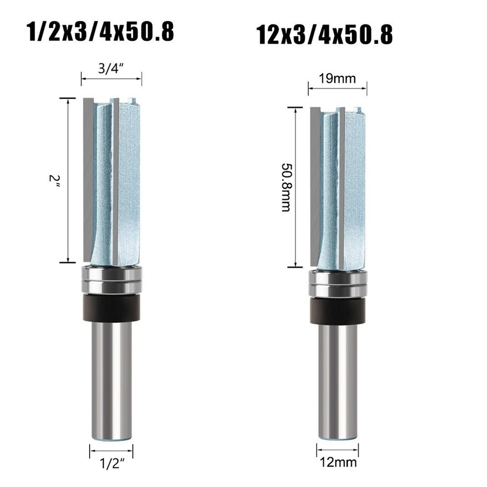 Precision Engineered Router Bit 3 Tooth Design with a Strong 12mm Shank