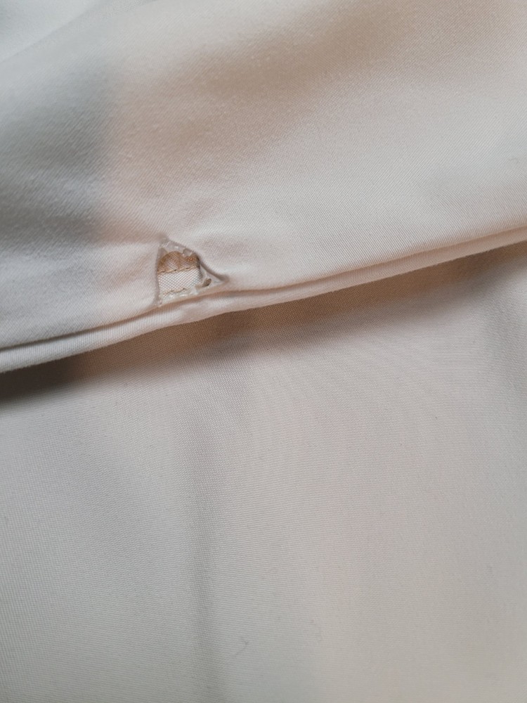 VTG Zero Restriction Golf Windbreaker Pullover Men’s L Beige Long Sleeve Flaw*