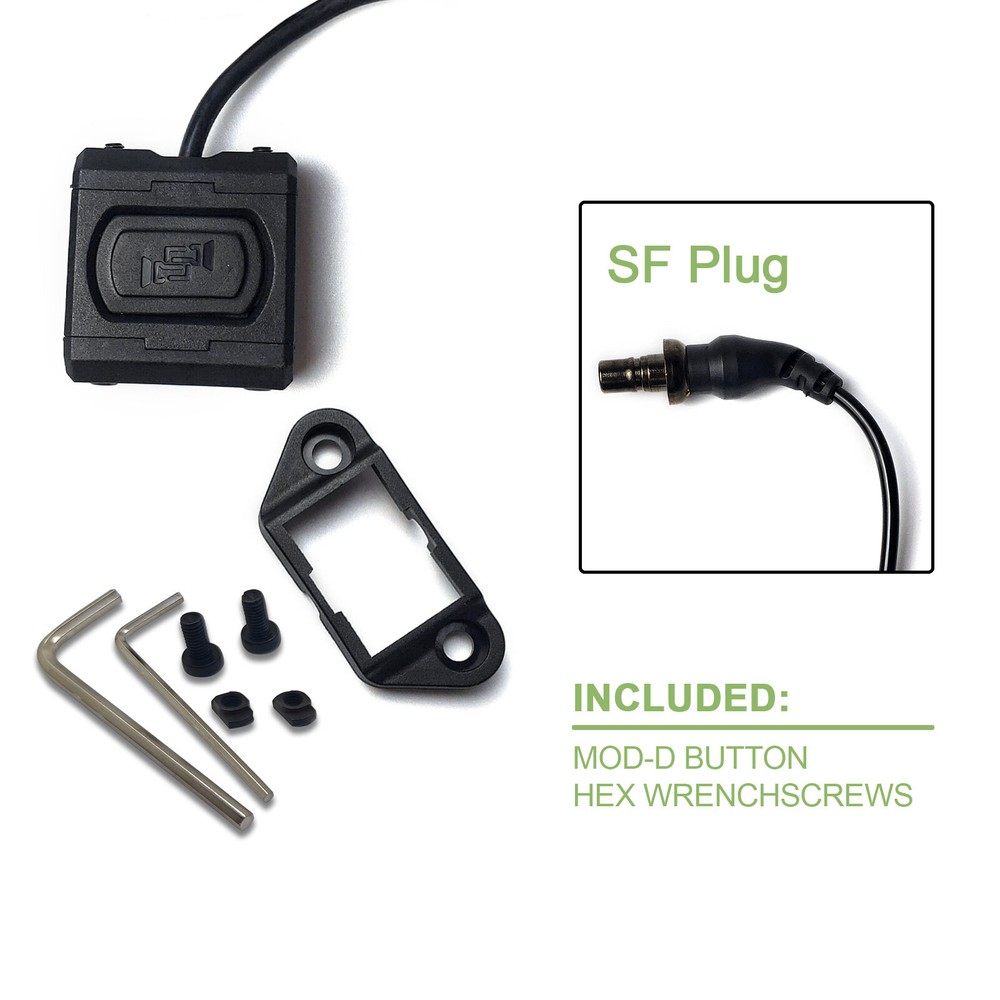 Tactical Mod Button Remote Pressure Switch Light Switch For M300 M600 Flashlight