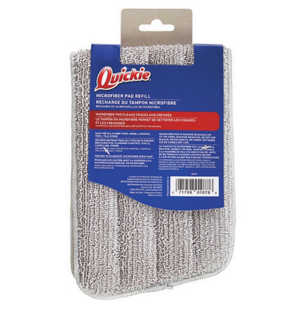 Quickie (3 PACK) #1M19 Microfiber Spray Mop Pad Refills