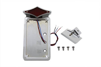 Chrome Vertical LED Tail Lamp Kit Diamond Style fits Harley Davidson