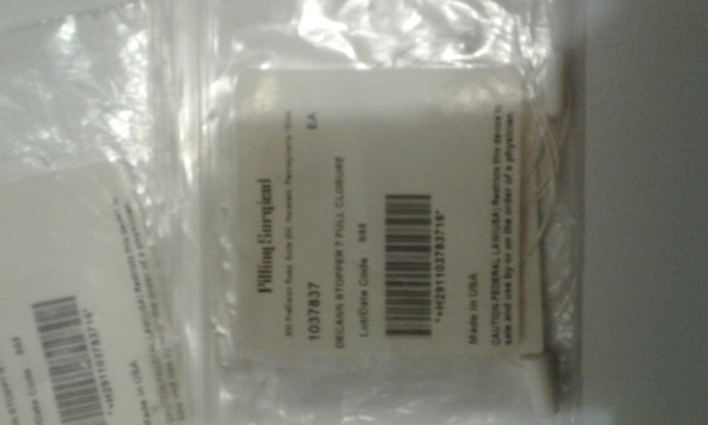TWO Pilling Surgical Decannulation Stoppers #7 Full Closure
