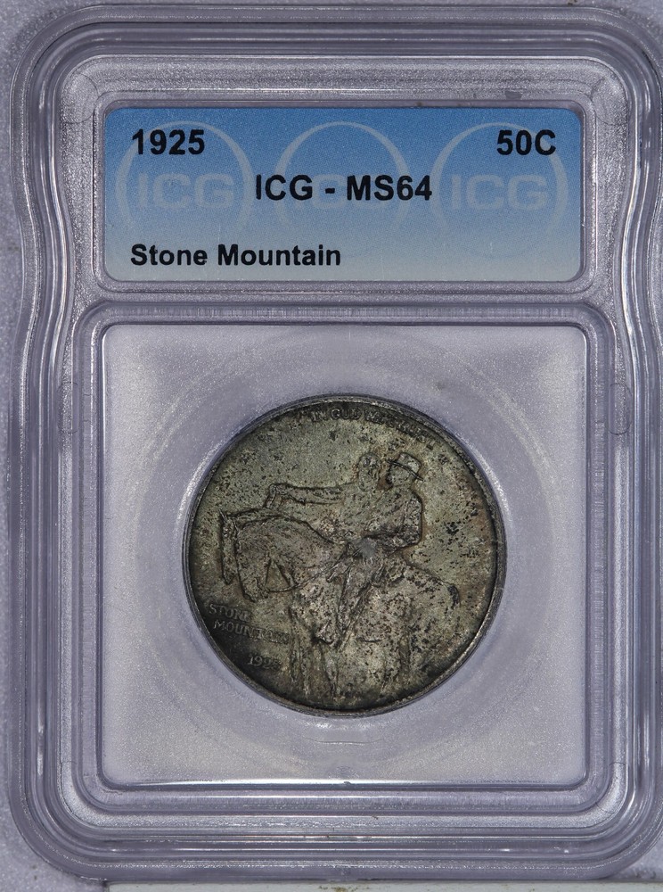 1925 Stone Mountain Half Dollar 50c ICG MS64