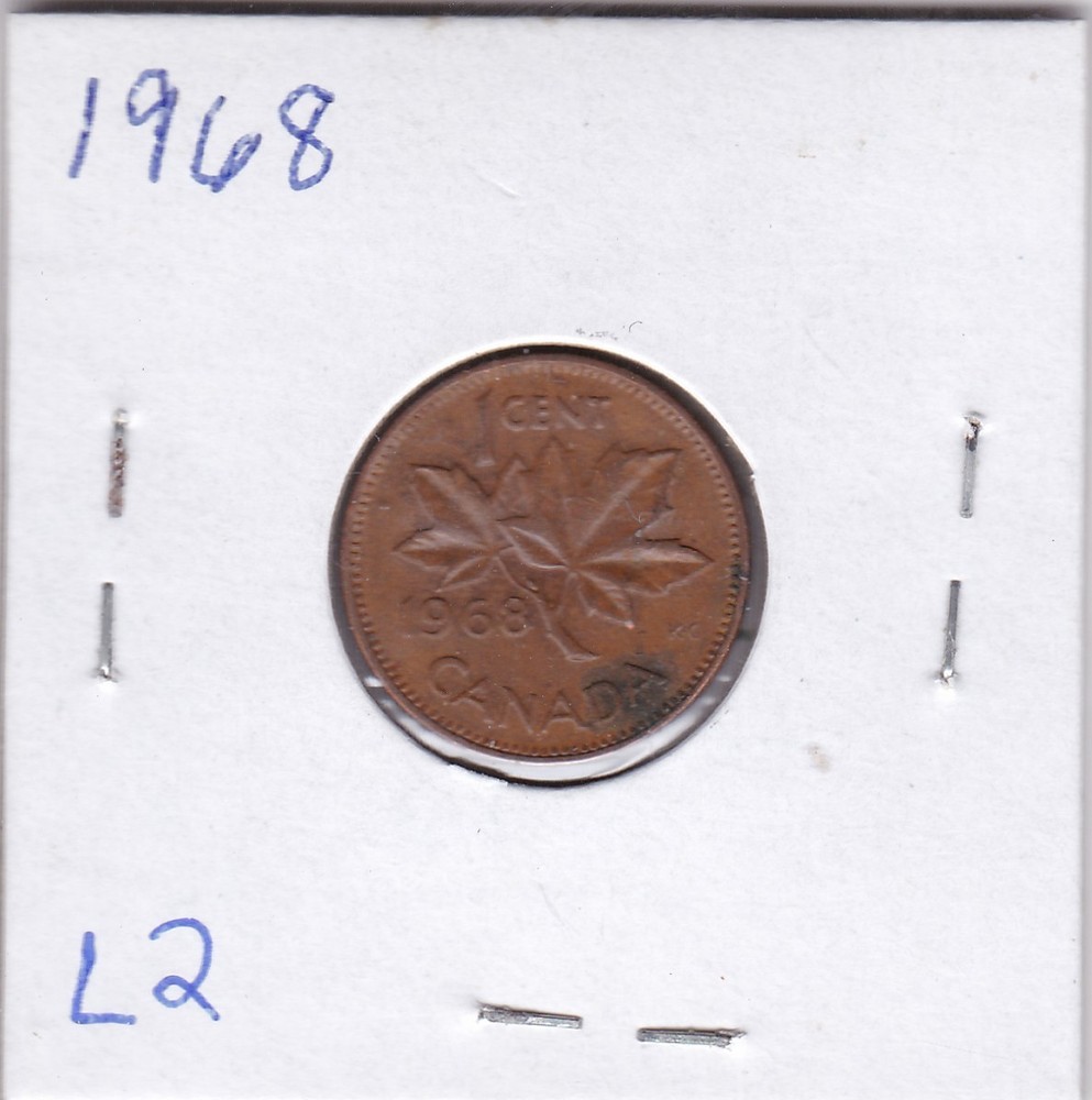 1968 Canada Cent L2