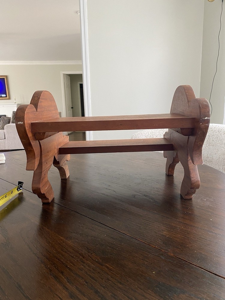 Vintage Wooden Cat Step Stool