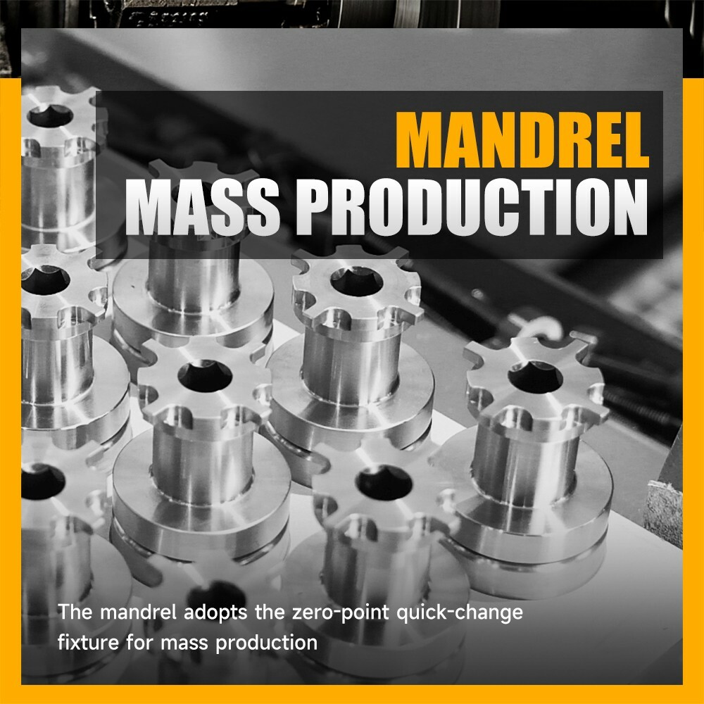 SFX BT40 90 Degree CNC Spindle Pull Claw 4 Petal Claw External Thread