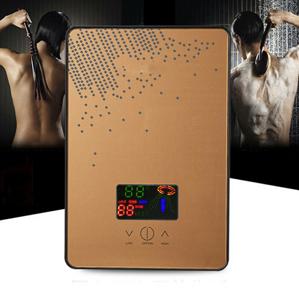 110V 4500W Instant Electric Tankless Hot Water Heater On Demand Whole House Neu