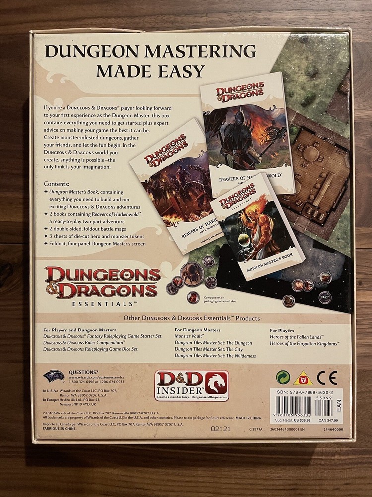 Dungeon Master’s Kit Dungeons And Dragons Incomplete