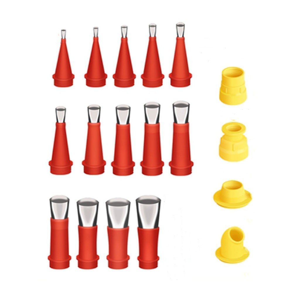 Integrated Rubber Nozzle Tool Kit Reusable 20 Piece Rubber Nozzle Tool OY