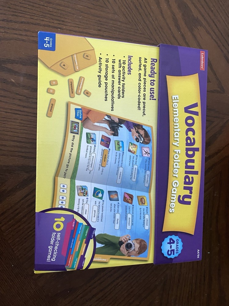 Lakeshore Reading Comprehension Elementary Folder Games Grades 2-3 SEALED