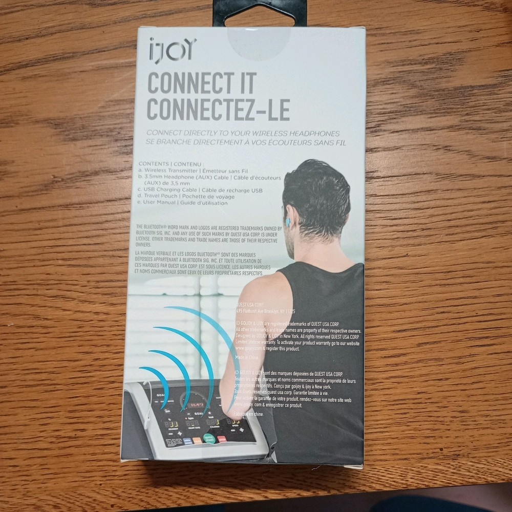 ijoy Connect It Bluetooth Wireless Headphone Transmitter USB / 3.5mm