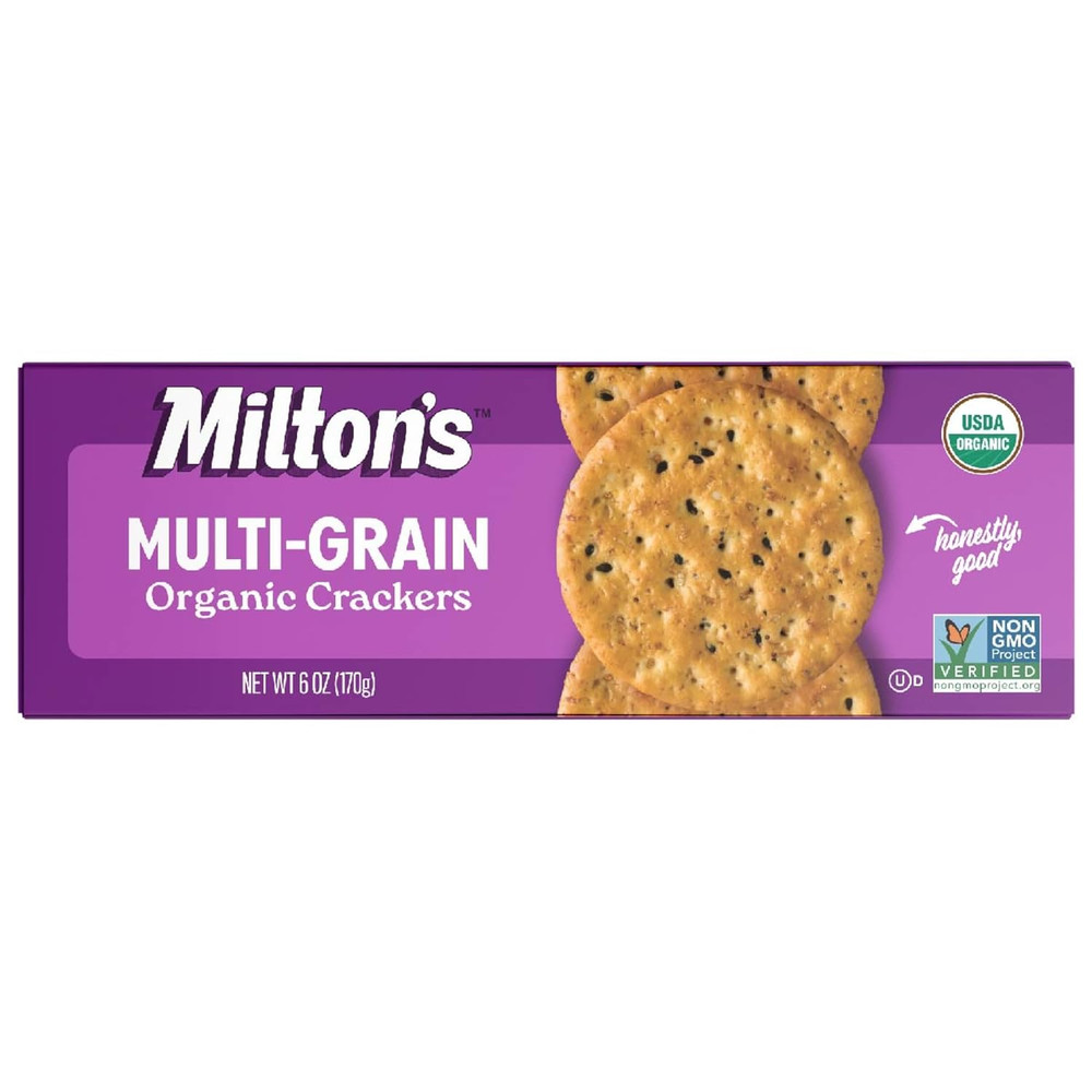 Milton'S Organic Crackers, Multi-Grain - Certified Organic, Non-Gmo Project Veri