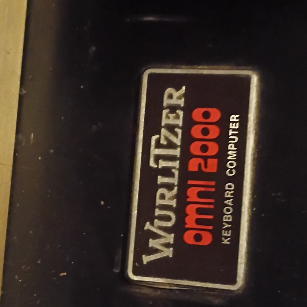 Wurlitzer Omni 2000 Electronic Keyboard Computer System Black White Brown