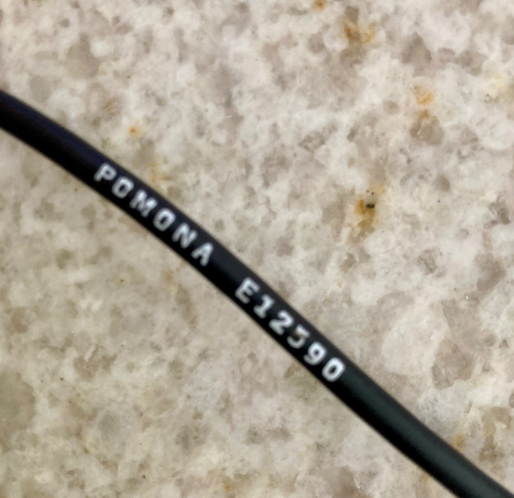 Black Negative Pomona Stackable Sheathed Power Lead (E12590)