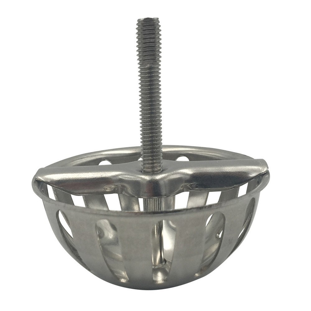 Chrome Finish Urinal Strainer for Commercial Use with Debris Collection