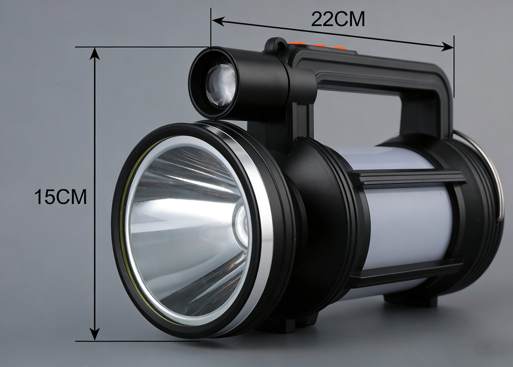 80W Solar Portable Searchlight Rechargeable LED Work Light Camping