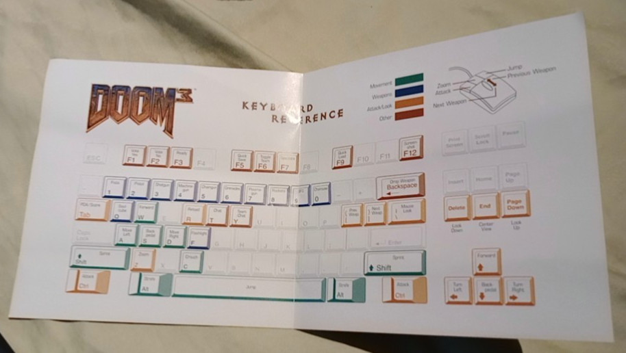 Doom 3 Windows PC 2004 MANUAL AND BOX ONLY