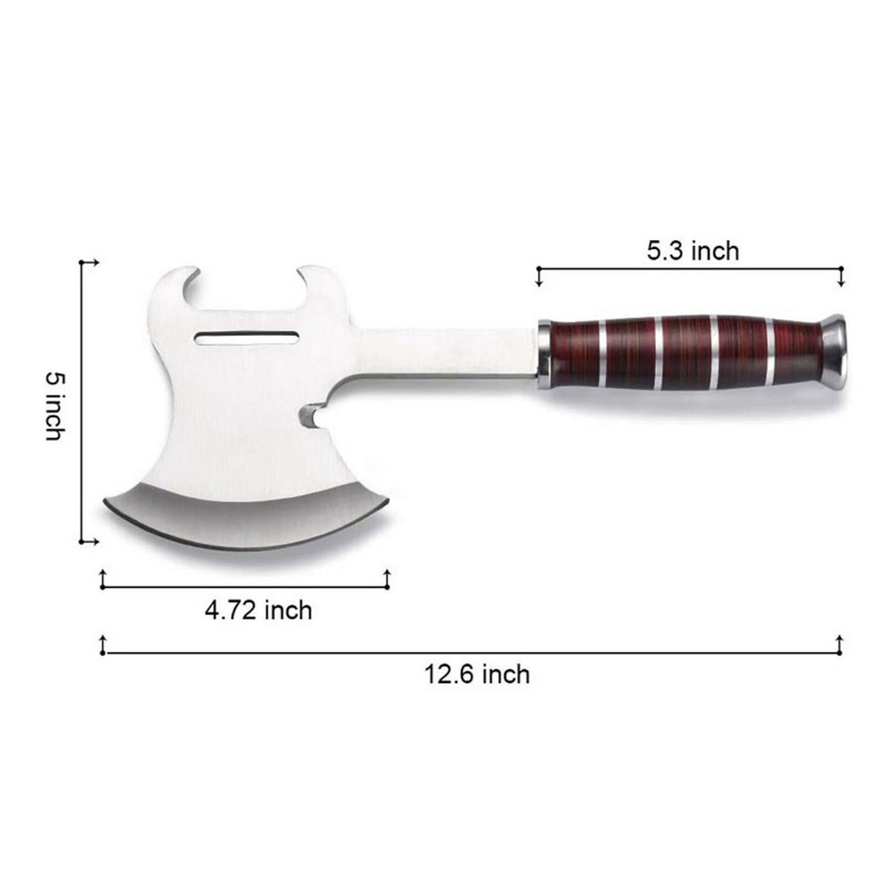 Hand Axe | Hatchet | Multi Tool Wood Handle Axe With Sheath | Multi Purpose Axe