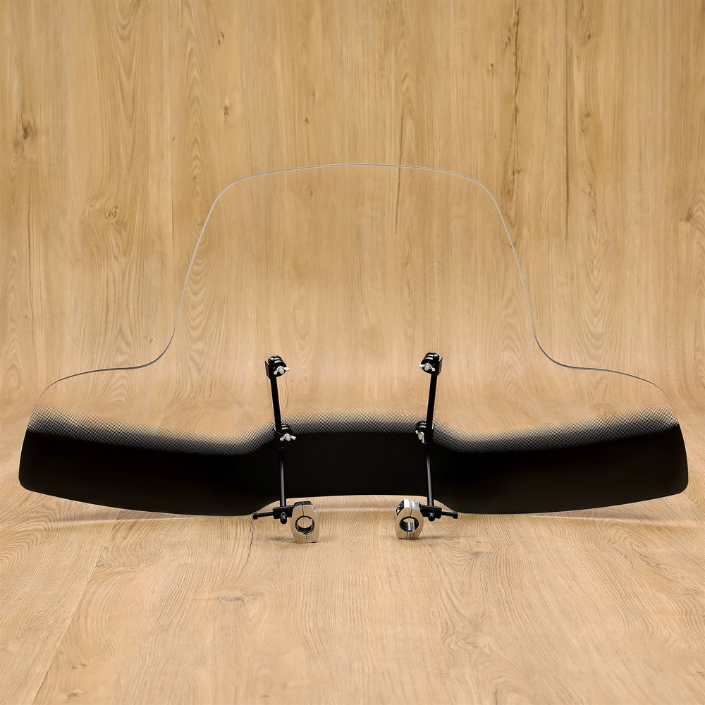 2-Tone Large Windshield Windscreen Screen Protector For ATV Motorcycle Harley