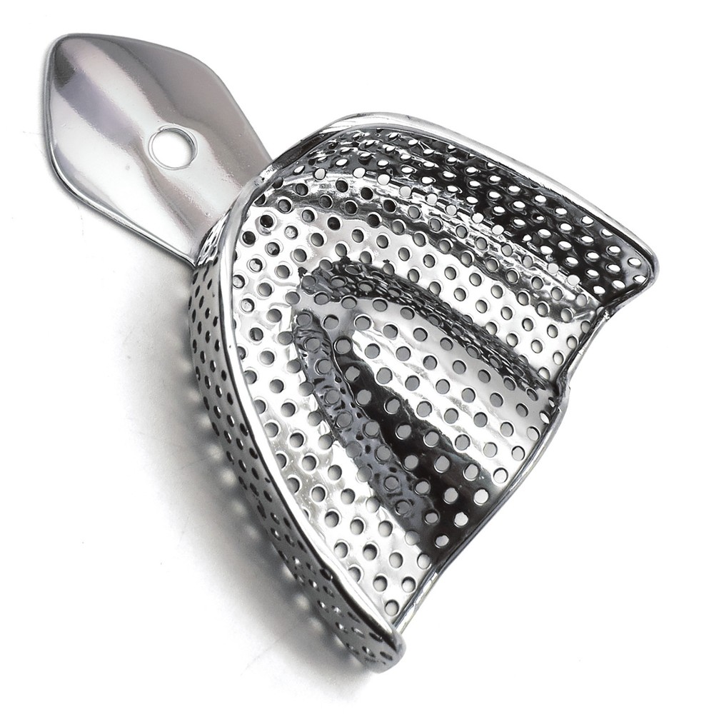 Dental Impression Perforated Large Trays Upper & Lower Autoclavable Tools