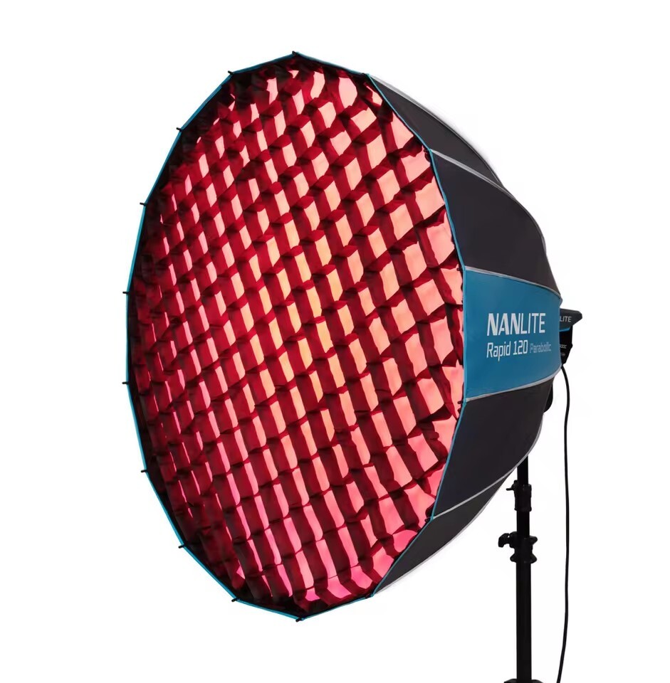 NANLITE Rapid 90CM Bowens Mount Quick Release Parabolic Softbox With Honeycomb