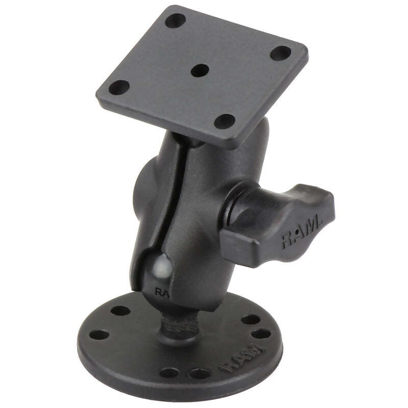 RAM-B-139U-A RAM Drill-Down Double Ball Mount with Rectang...