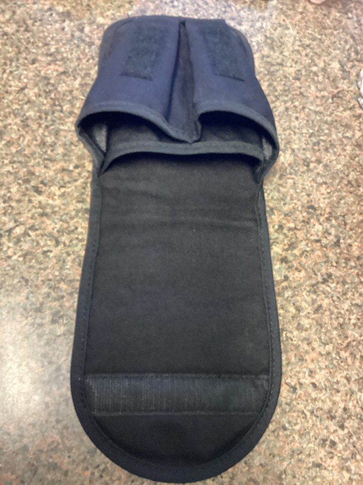 GI ISSUE BLACK 3 COMPARTMENT GENERAL PURPOSE POUCH W/ ALICE CLIPS