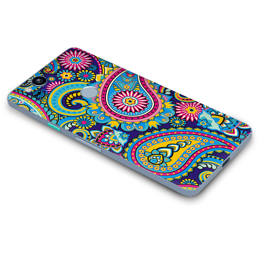 Google Pixel 2 Skins Decal Wrap Colorful Paisley Mix