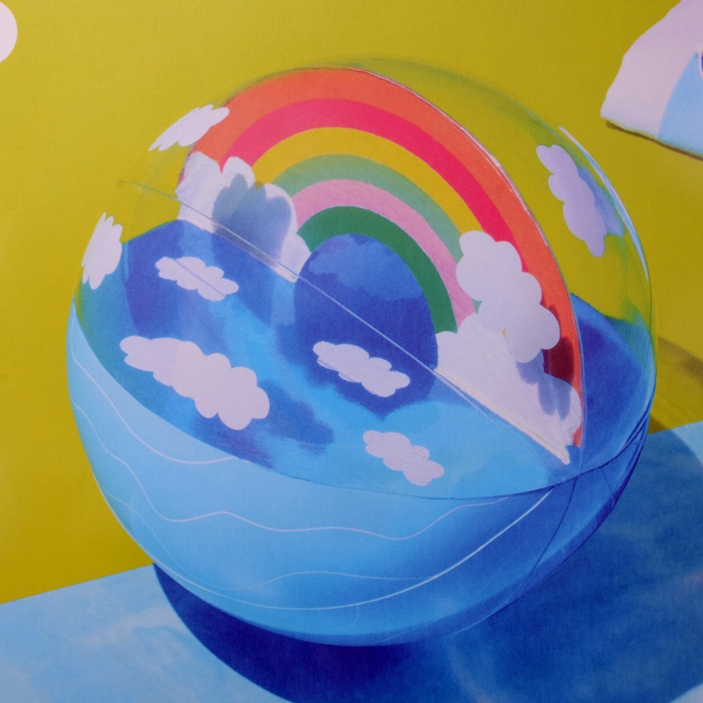17.5" Beach Ball Rainbow By Sun Squad