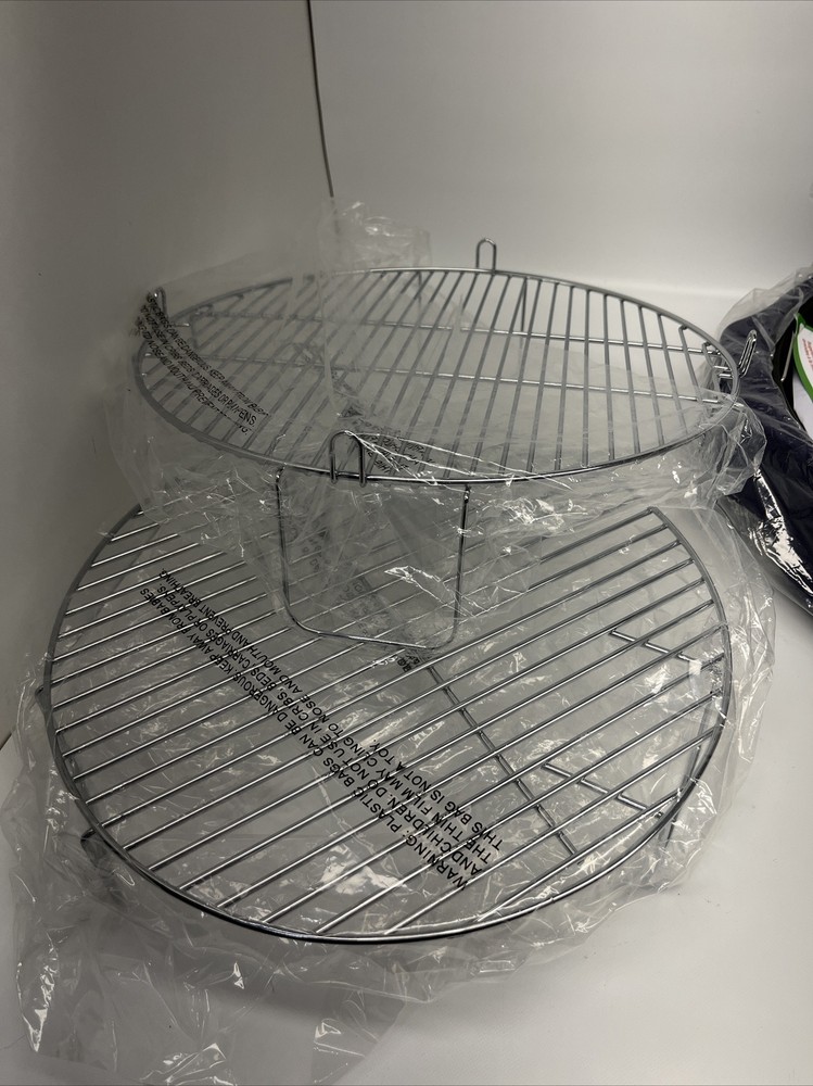 NuWave Oven Pro Plus Blue 20654 Plastic Base Pan Racks & Manual **New**