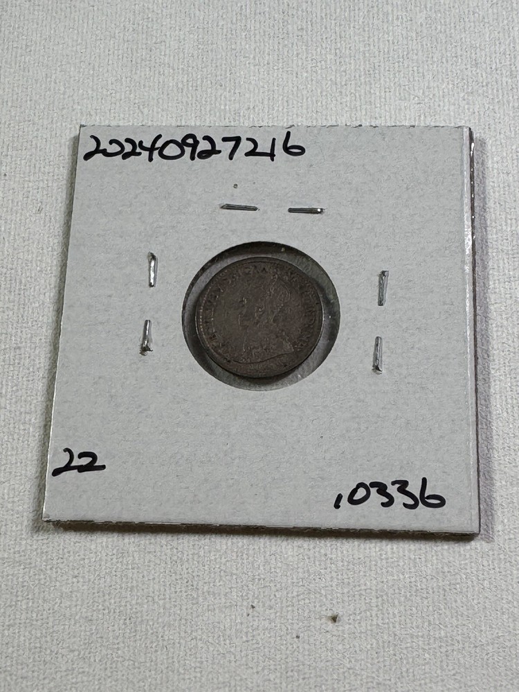 1916 Canada 5 Cents Small Silver Coin Cleaned