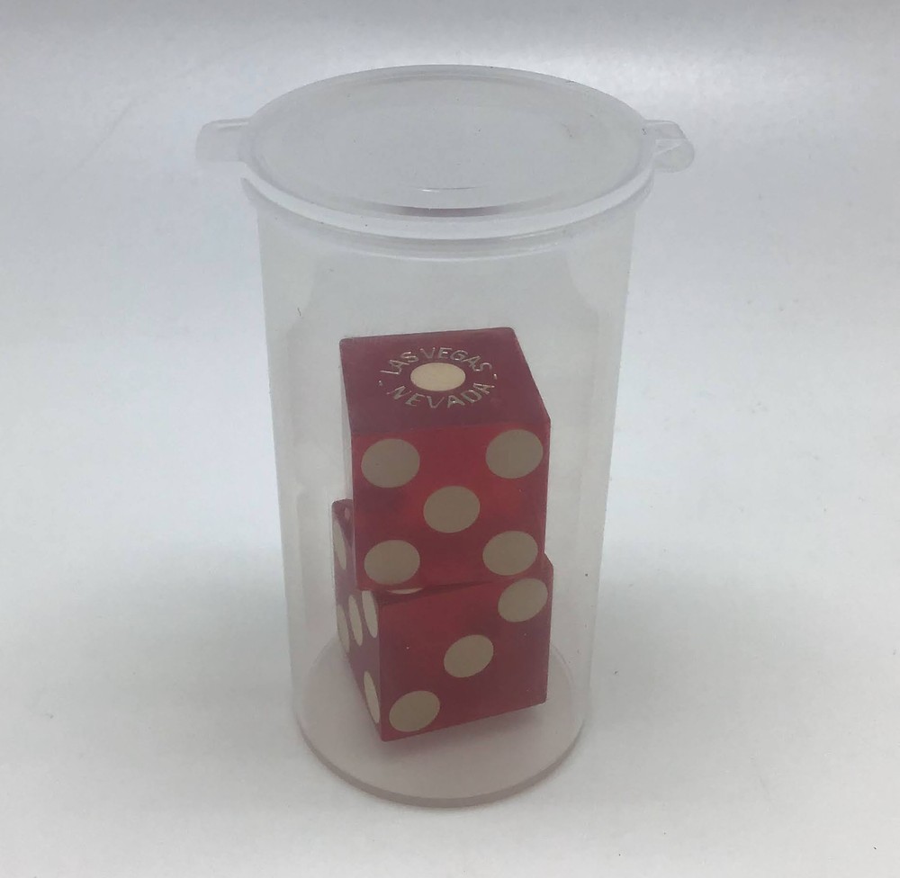 Dice Vial (2) - Plastic Dice Container for Display and Storage