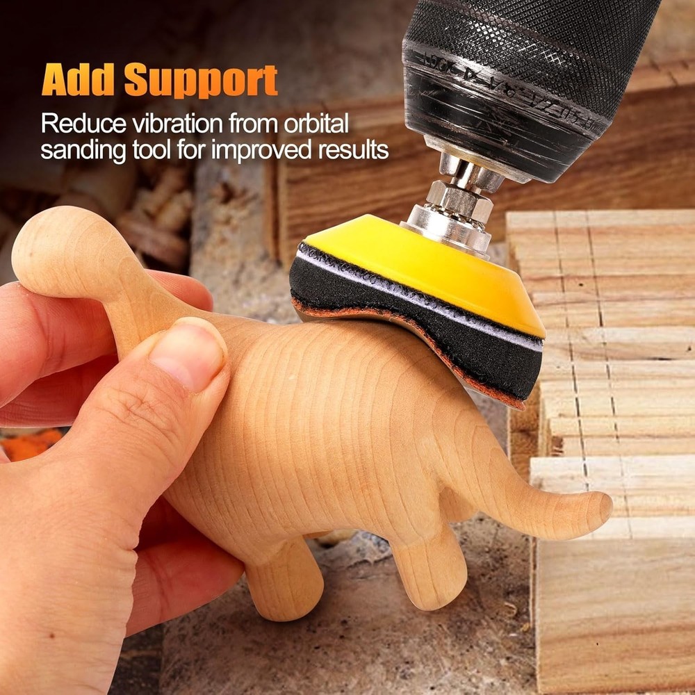 10 Pack 2 Inch (50mm) Foam Interface Pad, Hook and Loop Soft Foam Buffing Pad