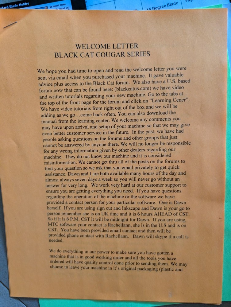 Black Cat 13” Vinyl Cutter