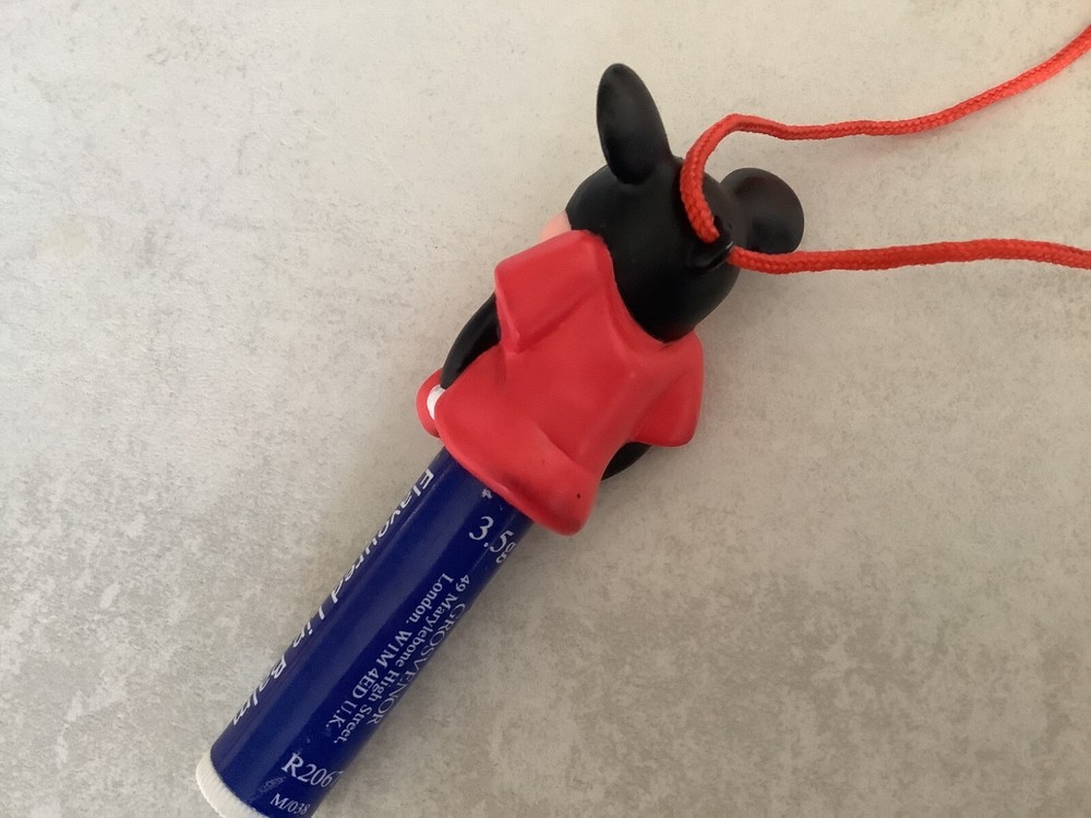 Mickey Mouse Lanyard Lip Balm Holder(used)