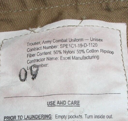 USAF AIR FORCE ARMY OCP SCORPION COMBAT UNIFORM CARGO PANTS CURRENT ISSUE MS
