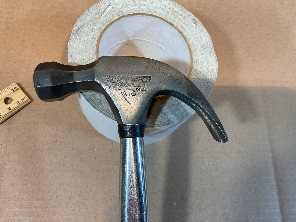 Vintage True Temper Rocket Claw Hammer A 16 Brown handle USA Tool