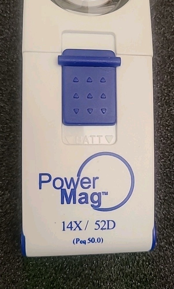 14X Mattingly Low Vision Smart Mag Power Handheld Magnifier Led Light White