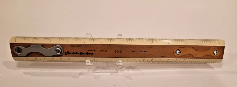 K&E Keuffel & Esser Paragon 1375P-23 Drafting Machine Scale 12”