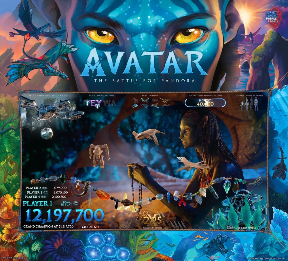 Avatar Collector's Edition Pinball Machine Jersey Jack