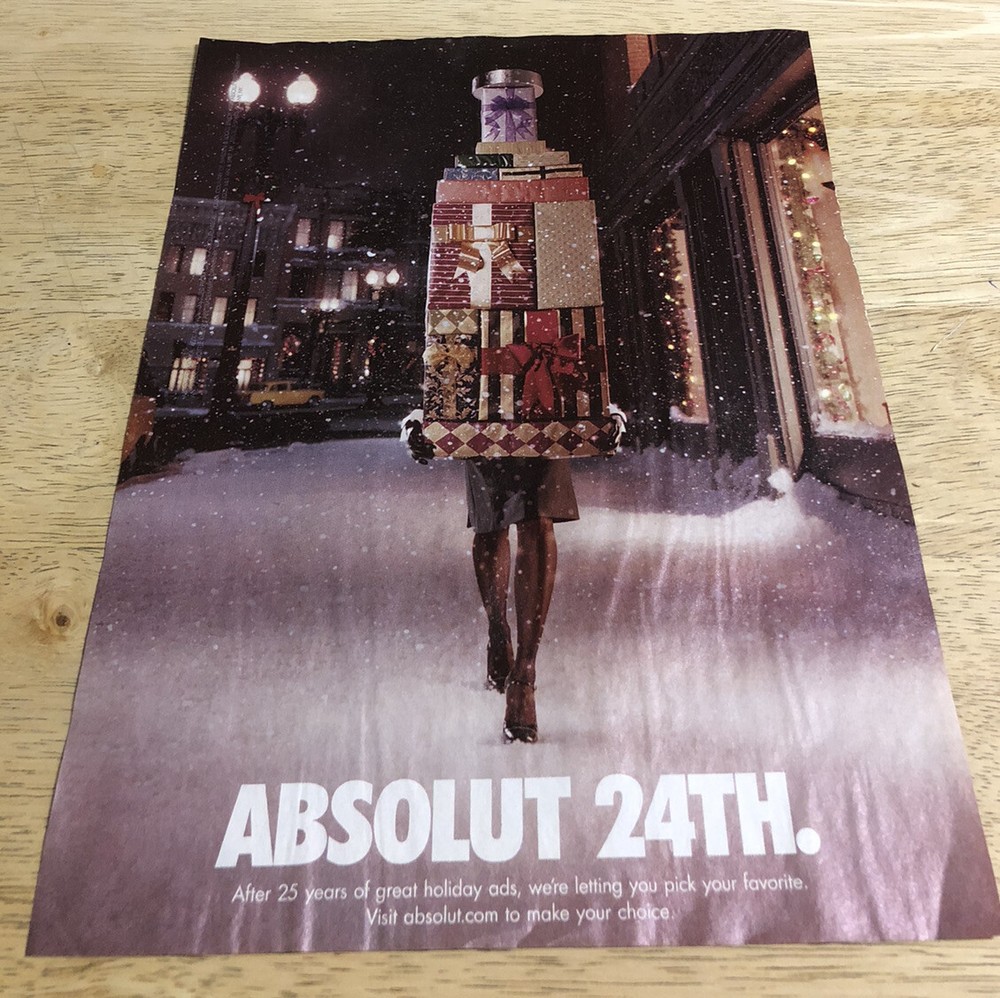 2000 ABSOLUT 24TH - Vintage Magazine Print Ad